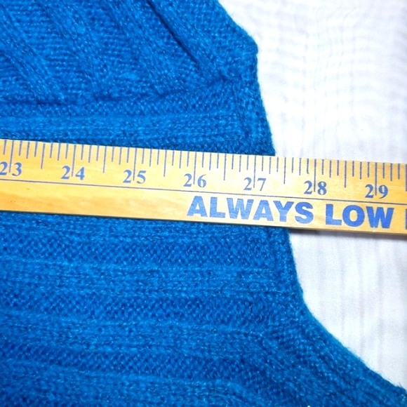 NWT CJ Banks Blouse Teal Green Long Sleeve Pullover Women's Size 2X - Picture 16 of 17